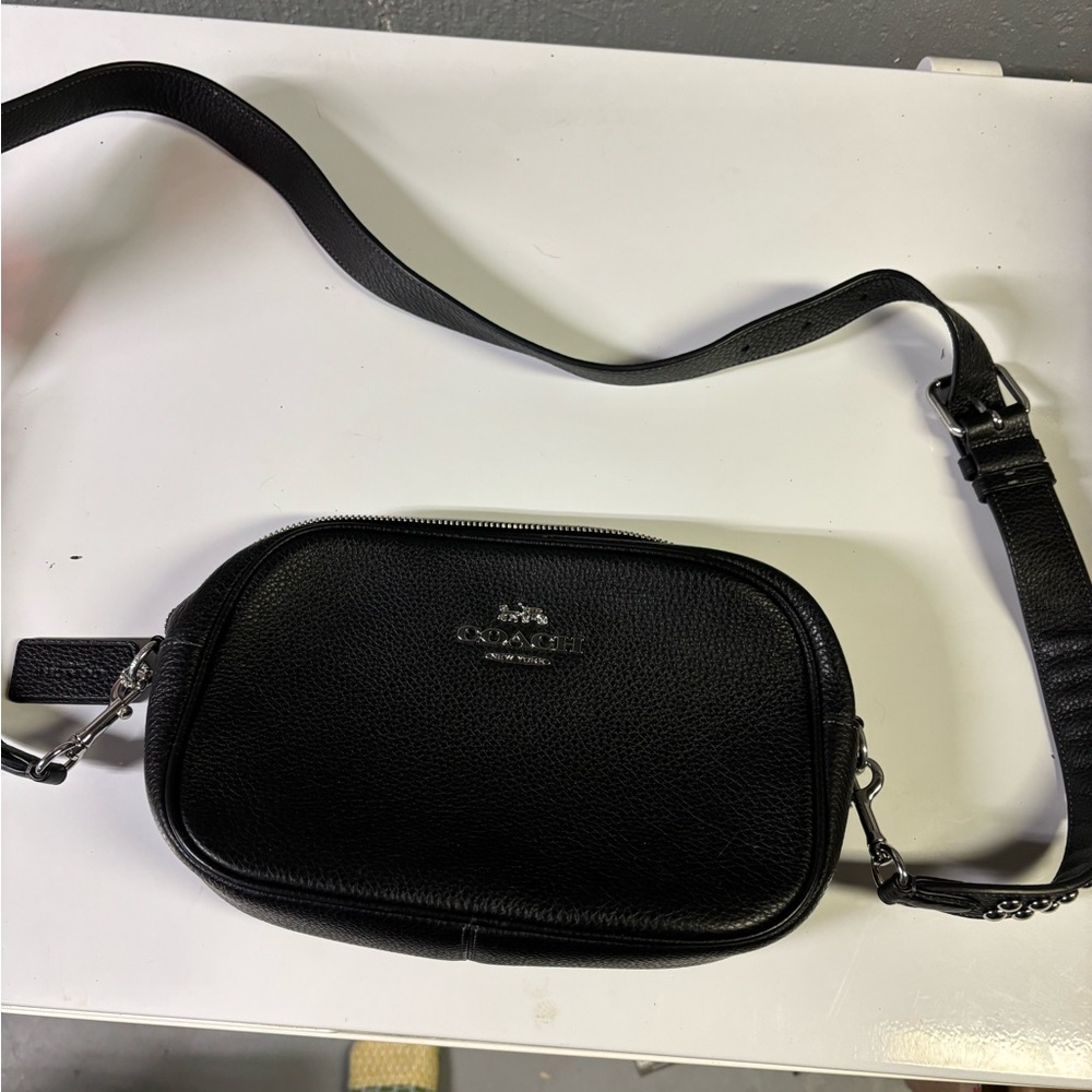 Coach Black Leather Crossbody Bag